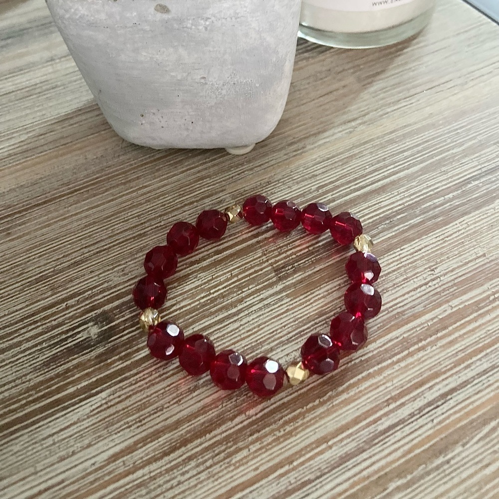 Cherry On Top Bead Bracelet
